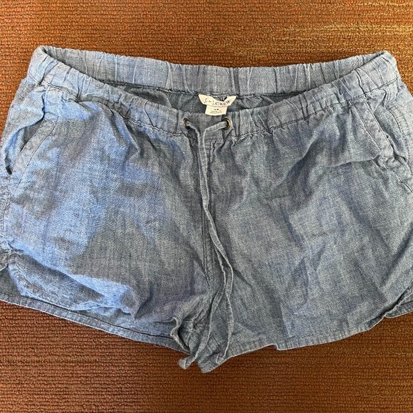 JCrew Blue Linen Shorts